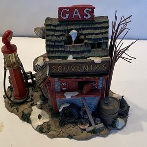 Dept. 56 Bucks County Snow Village, The Abandoned Gas Pump